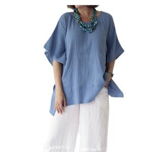 Aria Handmade Gaucha Tunic - Blue
